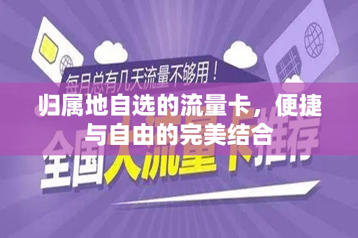 归属地自选的流量卡，便捷与自由的完美结合
