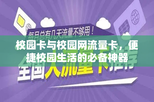 校园卡与校园网流量卡，便捷校园生活的必备神器
