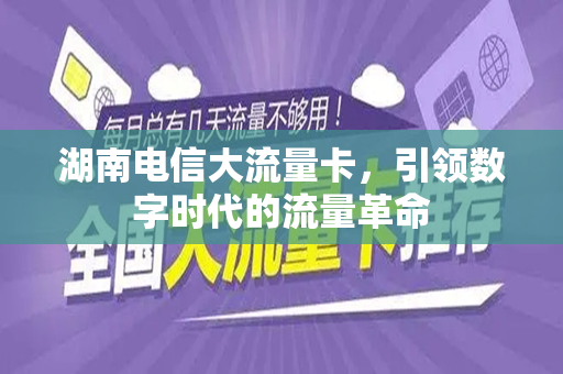 湖南电信大流量卡，引领数字时代的流量革命