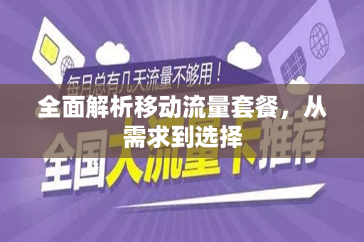 全面解析移动流量套餐，从需求到选择