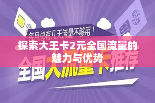 探索大王卡2元全国流量的魅力与优势