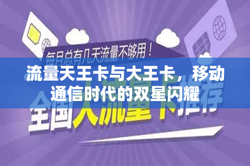 流量天王卡与大王卡，移动通信时代的双星闪耀