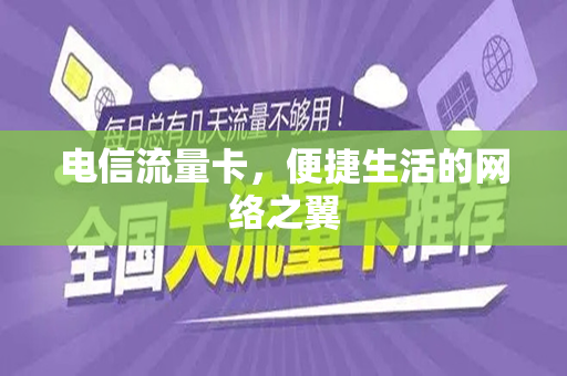 电信流量卡，便捷生活的网络之翼