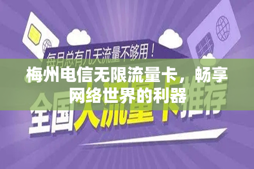 梅州电信无限流量卡，畅享网络世界的利器