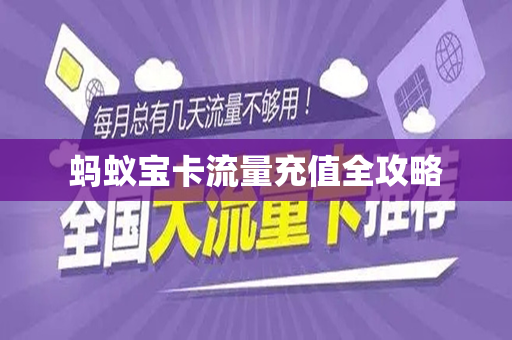 蚂蚁宝卡流量充值全攻略