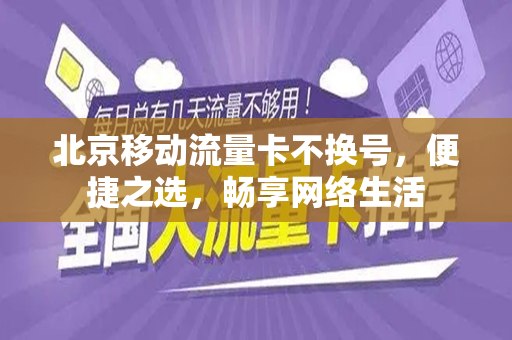 北京移动流量卡不换号，便捷之选，畅享网络生活