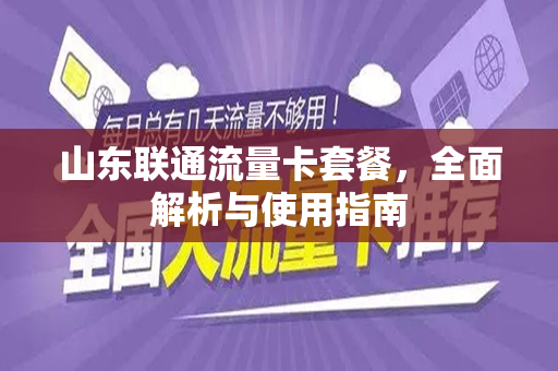 山东联通流量卡套餐，全面解析与使用指南