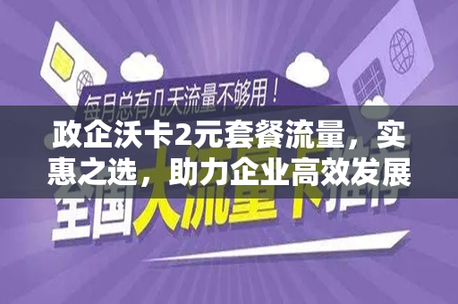 政企沃卡2元套餐流量，实惠之选，助力企业高效发展