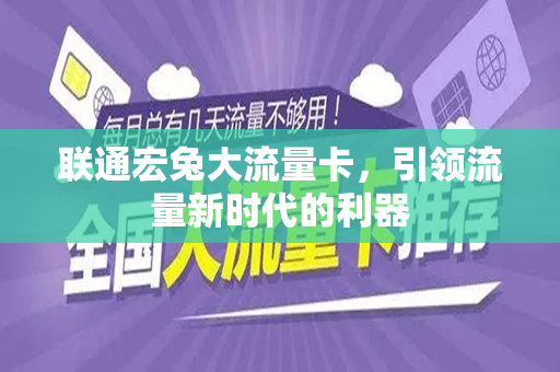 联通宏兔大流量卡，引领流量新时代的利器