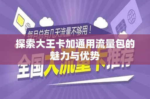 探索大王卡加通用流量包的魅力与优势