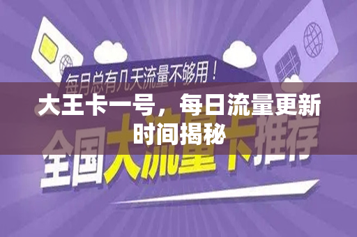 大王卡一号，每日流量更新时间揭秘