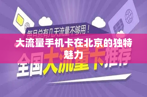 大流量手机卡在北京的独特魅力