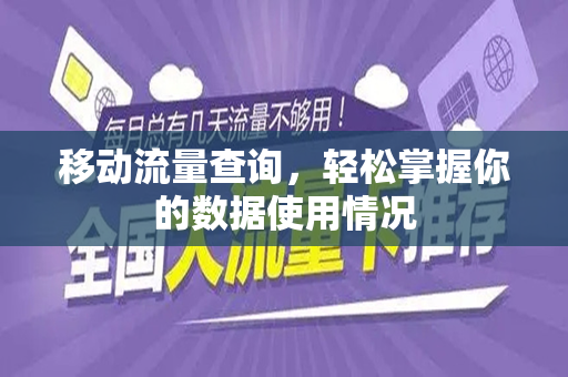 移动流量查询，轻松掌握你的数据使用情况