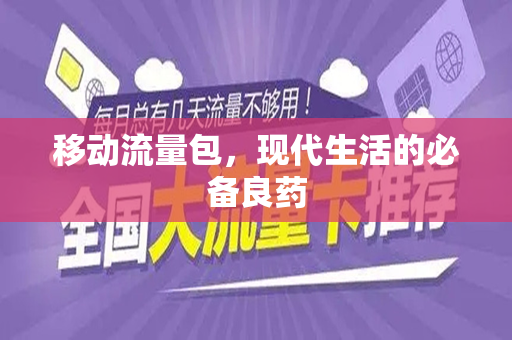 移动流量包，现代生活的必备良药