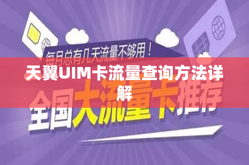 天翼UIM卡流量查询方法详解