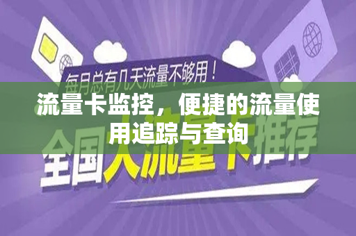 流量卡监控，便捷的流量使用追踪与查询