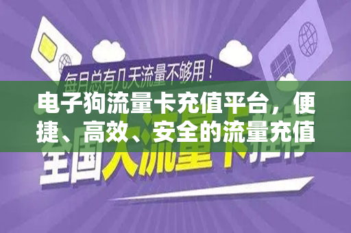 电子狗流量卡充值平台，便捷、高效、安全的流量充值新选择