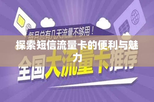 探索短信流量卡的便利与魅力