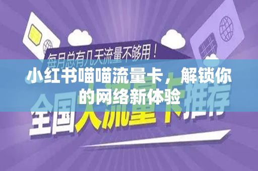 小红书喵喵流量卡，解锁你的网络新体验