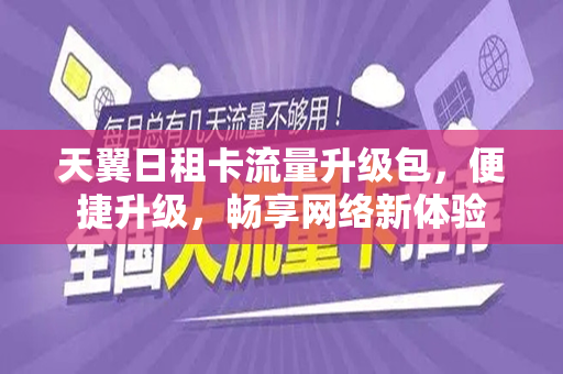 天翼日租卡流量升级包，便捷升级，畅享网络新体验
