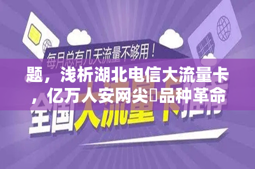 题，浅析湖北电信大流量卡，亿万人安网尖儬品种革命篇章起