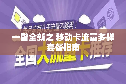 一瞥全新之 移动卡流量多样套餐指南