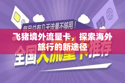 飞猪境外流量卡，探索海外旅行的新途径