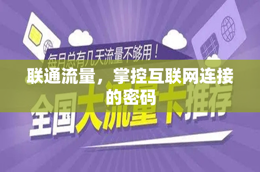 联通流量，掌控互联网连接的密码
