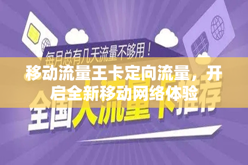 移动流量王卡定向流量，开启全新移动网络体验