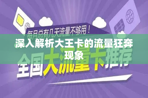 深入解析大王卡的流量狂奔现象