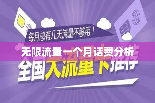 无限流量一个月话费分析