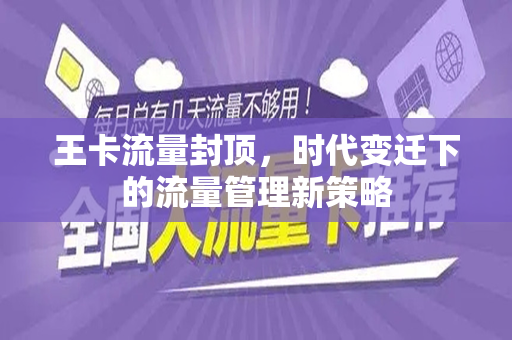 王卡流量封顶，时代变迁下的流量管理新策略