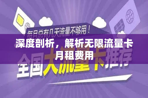 深度剖析，解析无限流量卡月租费用
