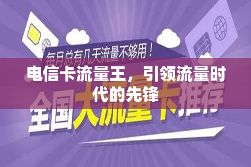 电信卡流量王，引领流量时代的先锋
