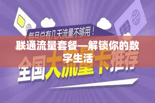 联通流量套餐—解锁你的数字生活