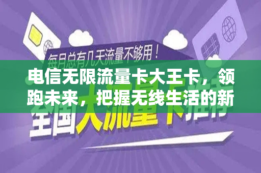 电信无限流量卡大王卡，领跑未来，把握无线生活的新速度