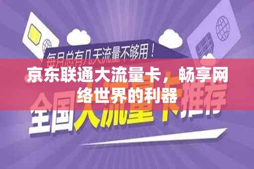 京东联通大流量卡，畅享网络世界的利器