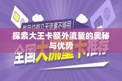 探索大王卡额外流量的奥秘与优势