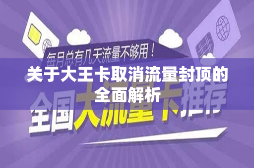 关于大王卡取消流量封顶的全面解析