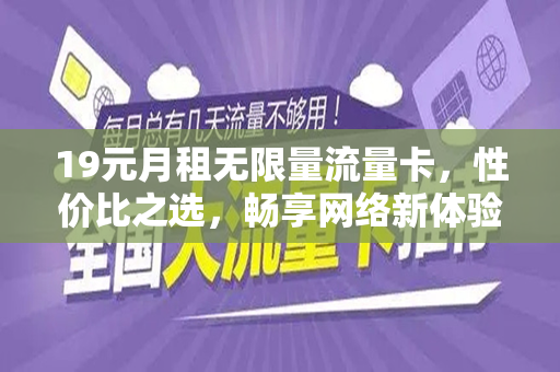 19元月租无限量流量卡，性价比之选，畅享网络新体验