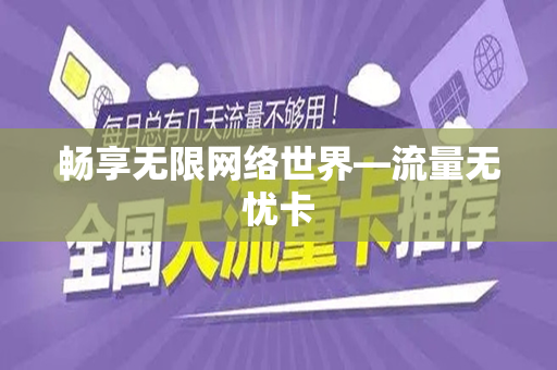 畅享无限网络世界—流量无忧卡