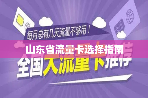 山东省流量卡选择指南