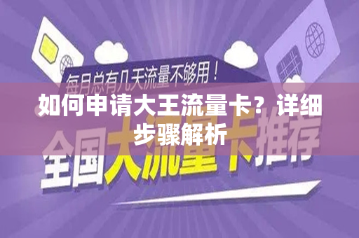 如何申请大王流量卡？详细步骤解析