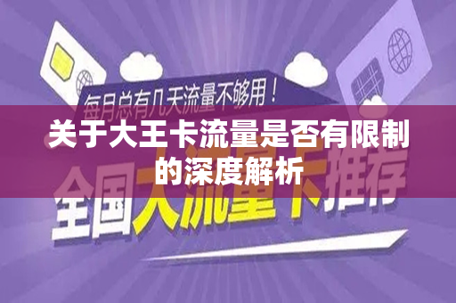 关于大王卡流量是否有限制的深度解析