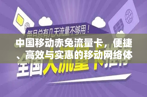 中国移动赤兔流量卡，便捷、高效与实惠的移动网络体验