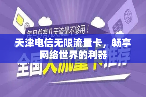 天津电信无限流量卡，畅享网络世界的利器
