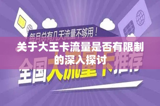 关于大王卡流量是否有限制的深入探讨