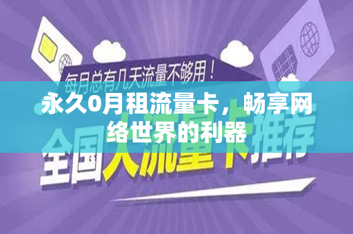 永久0月租流量卡，畅享网络世界的利器