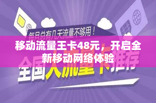 移动流量王卡48元，开启全新移动网络体验