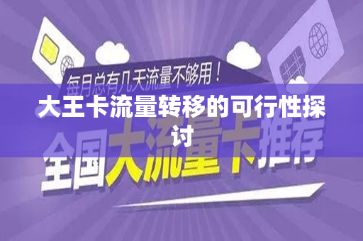 大王卡流量转移的可行性探讨